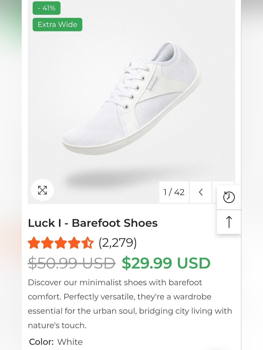 NEW Saguaro "Luck 1" Men's Barefoot Sneakers, 46 (12) & 48 (13.5/14)